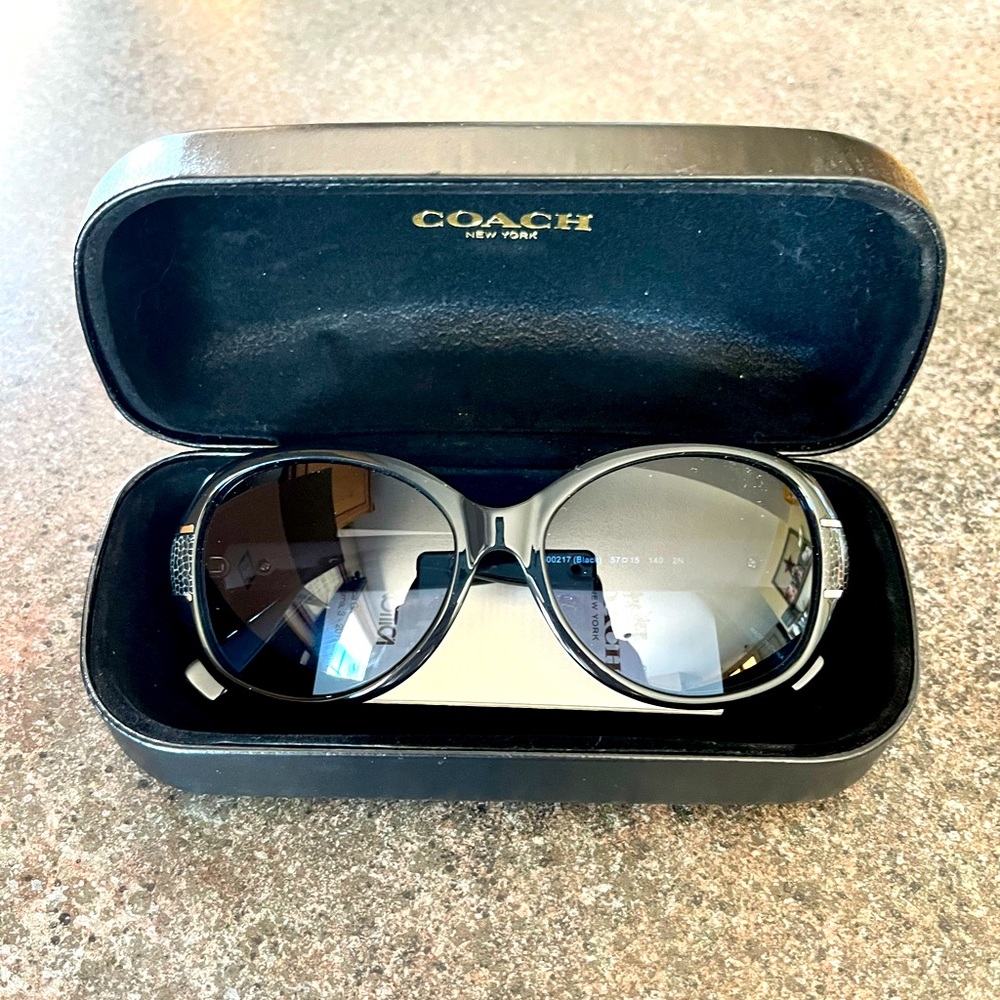 Black Coach Sunglasses with Case
